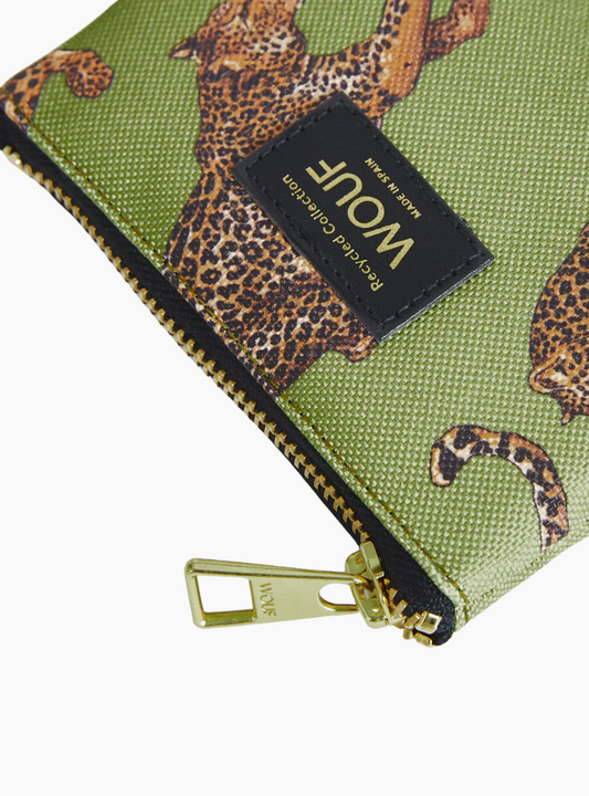 Monedero Olive Leopard