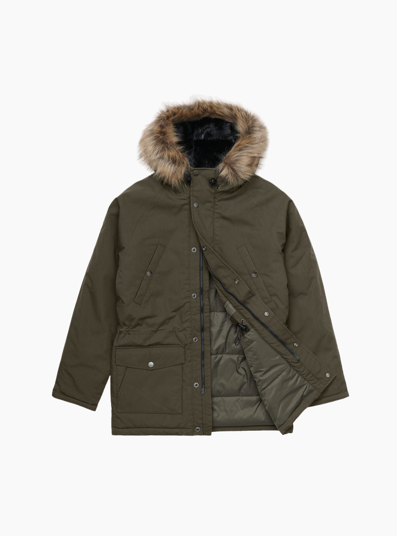 Abrigo Trapper Parka - cypress