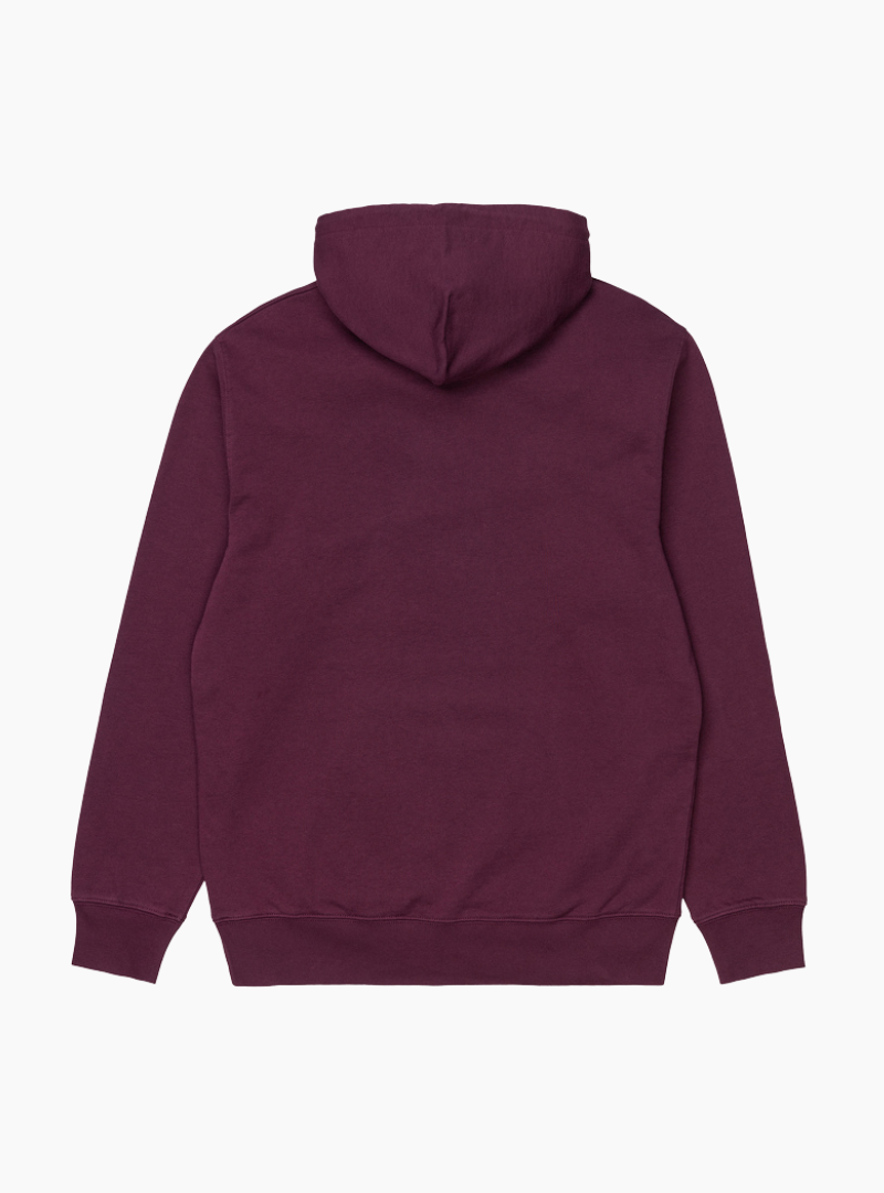 Sudadera Hooded University - wine / white