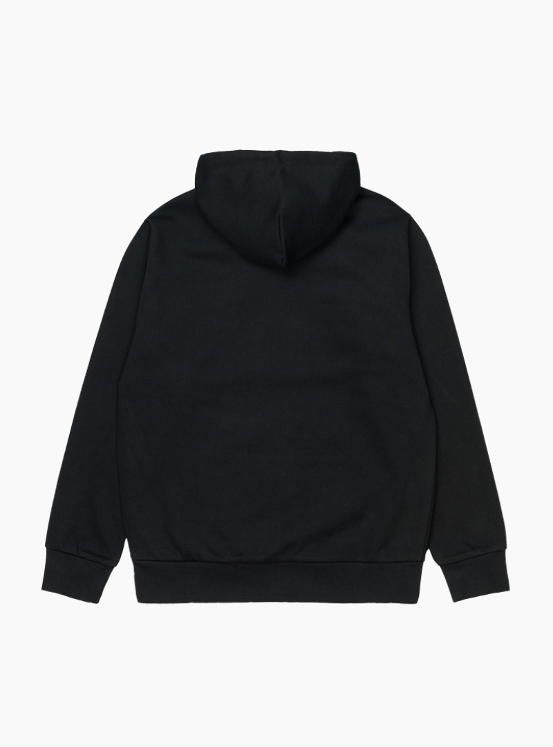 Sudadera Hooded Script Embroidery - black/ white