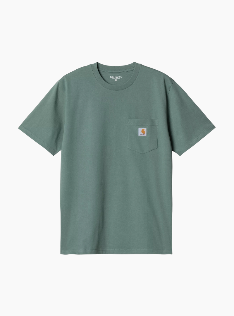 Camiseta S/S Pocket - silver pine