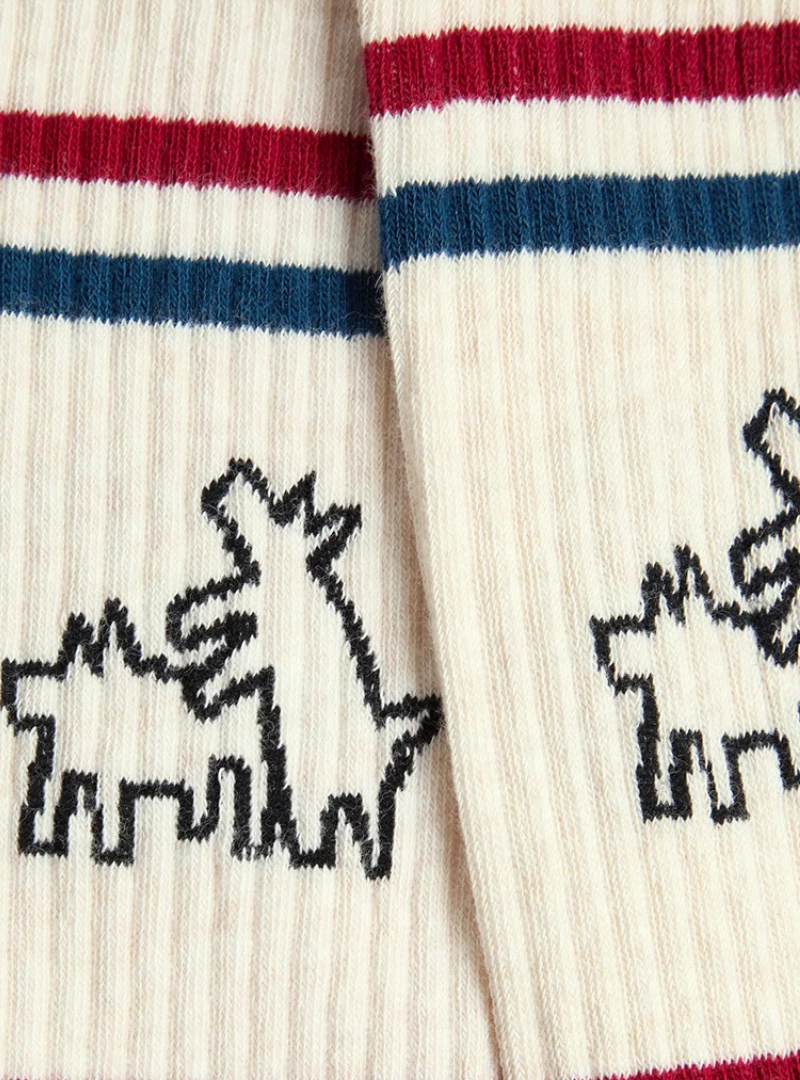 Calcetines Athletic Keith Haring Two Dogs