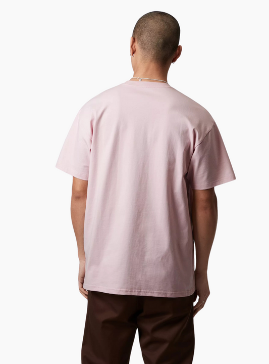 Camiseta S/S Chase - air pink / gold