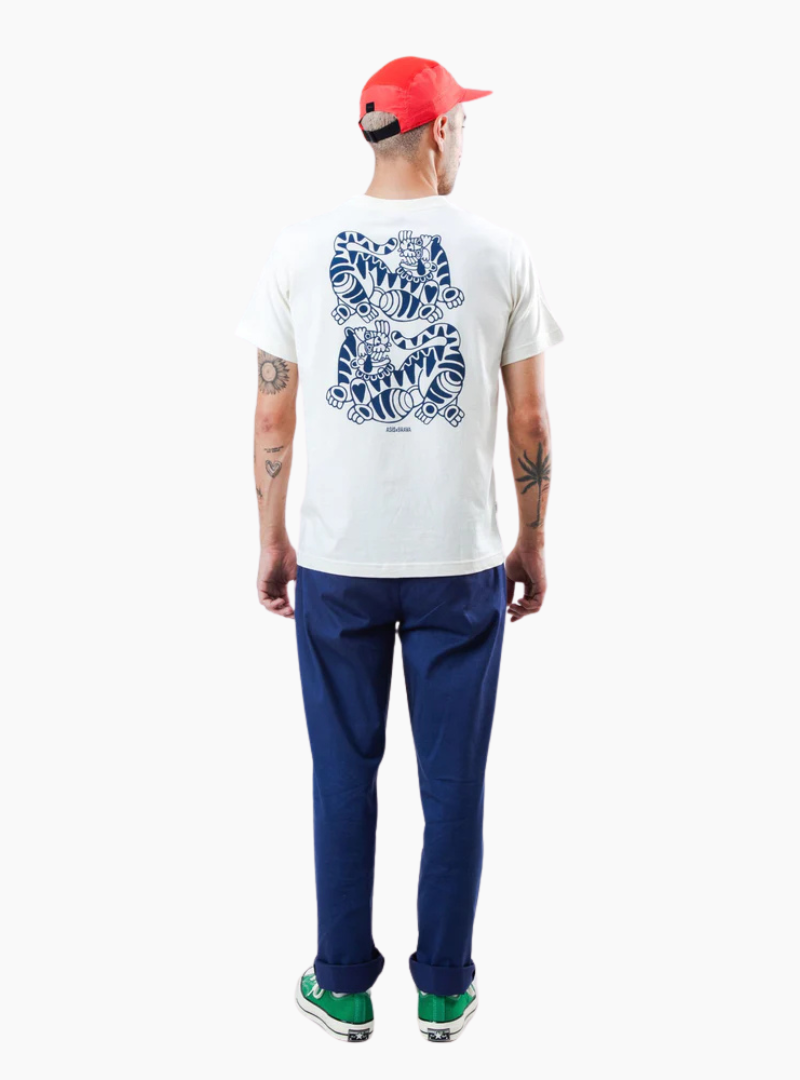 Camiseta Asis Percales Tigris - Ecru