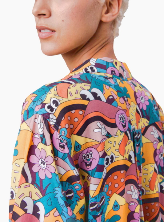 BLUSA ALOHA YEYE WELLER - AMARILLA