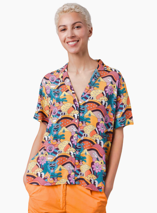 BLUSA ALOHA YEYE WELLER - AMARILLA