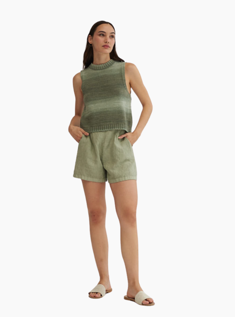 Pantalón corto pinzas lixula - verde