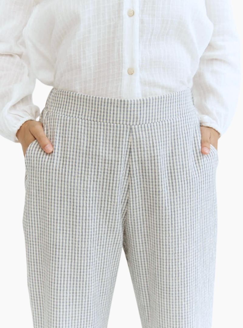 Pantalón Ilia vichy - azul