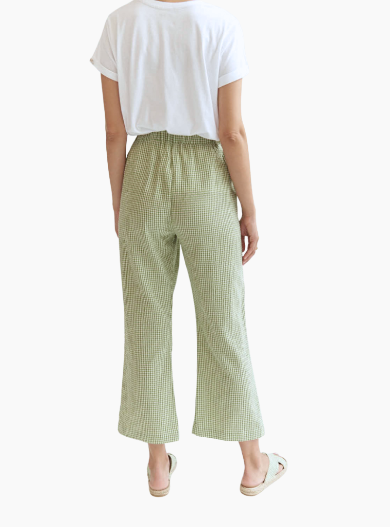 Pantalón Ilia vichy - verde