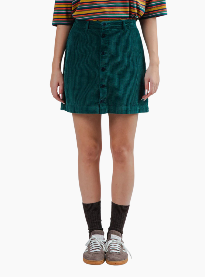 Falda Mini de Pana Verde