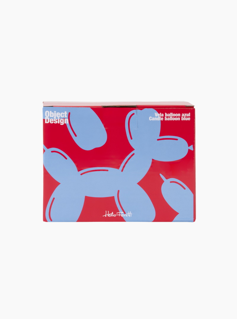 Vela Balloon Dog azul