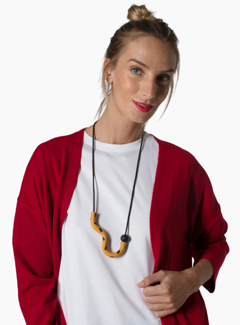 Collar Serpentina Mostaza