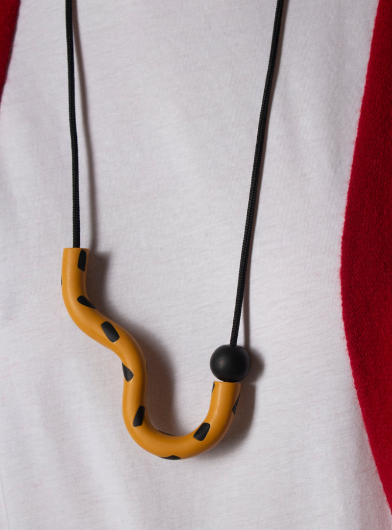 Collar Serpentina Mostaza