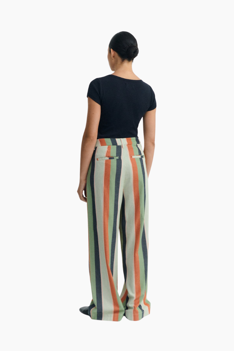 Pantalones Wide Leg Rayas Pat