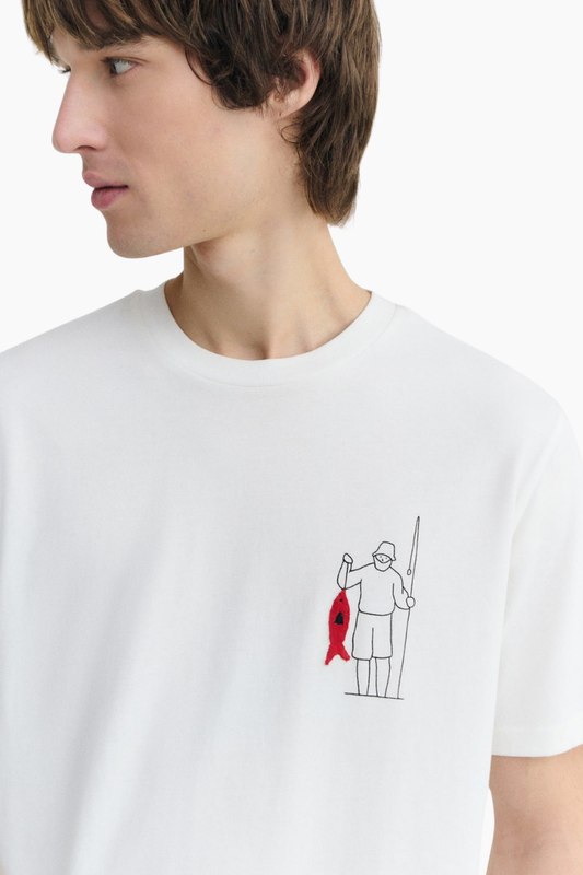 Camiseta Fisherman Zach bordada
