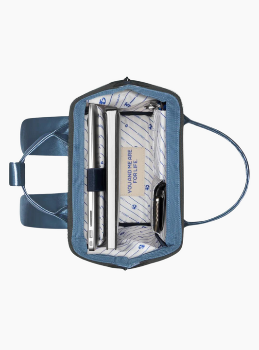 Mochila adventurer mini - metallic blue