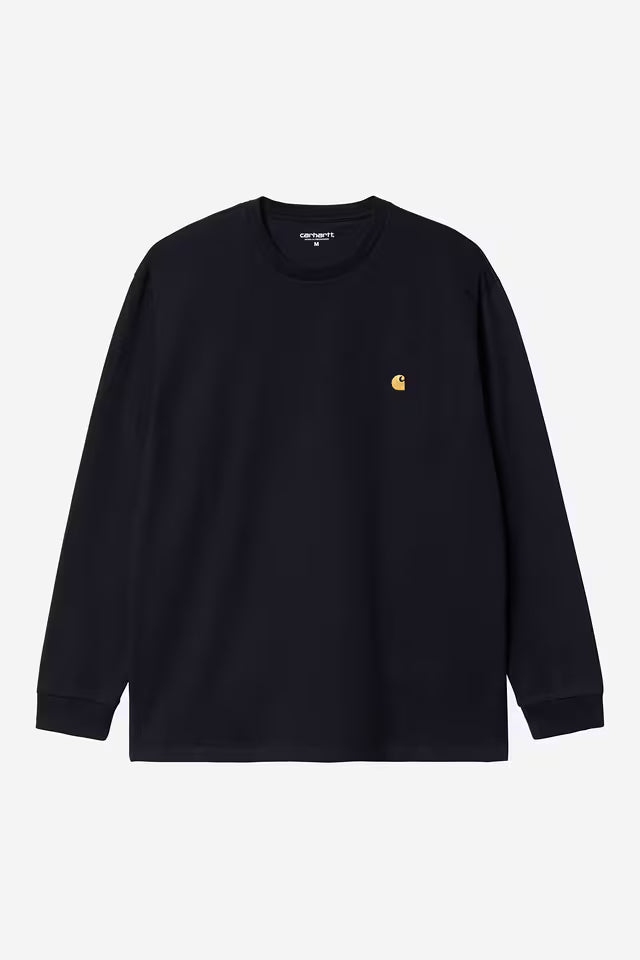 Camiseta L/S Chase - Dark Navy / Gold