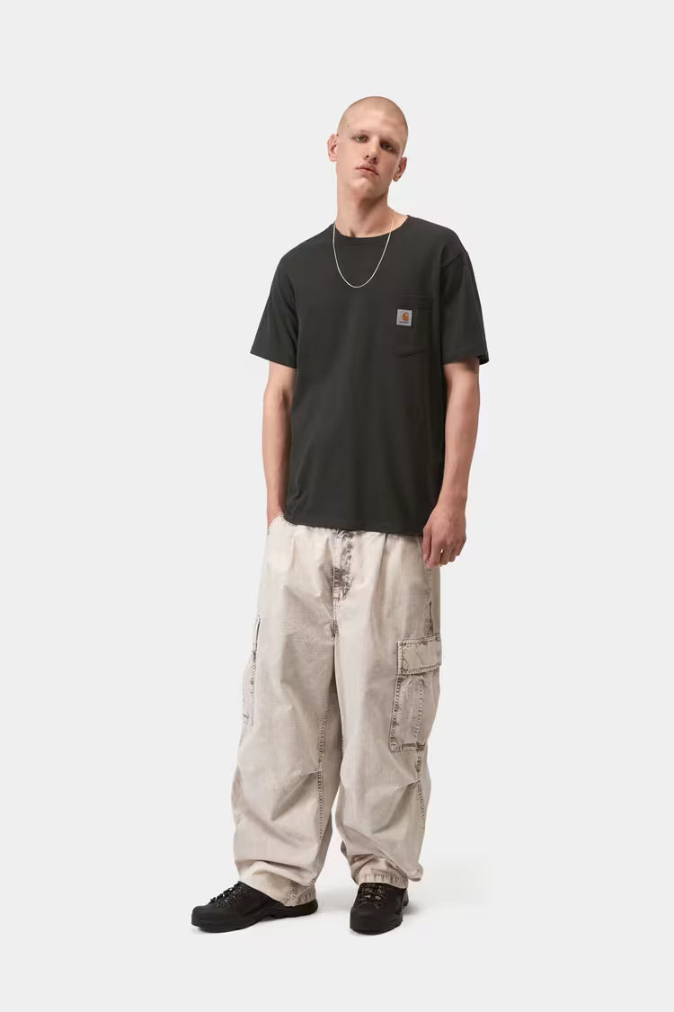 Camiseta S/S Pocket - oxide green