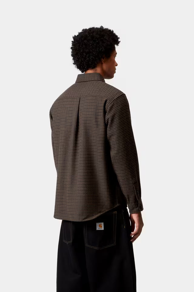 Camisa L/S Lowis Houndstooth Vitola Heather