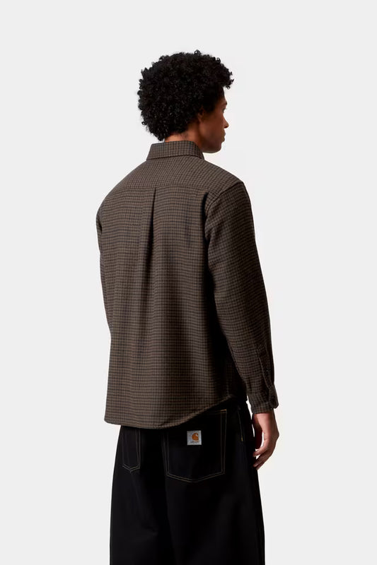 Camisa L/S Lowis Houndstooth Vitola Heather