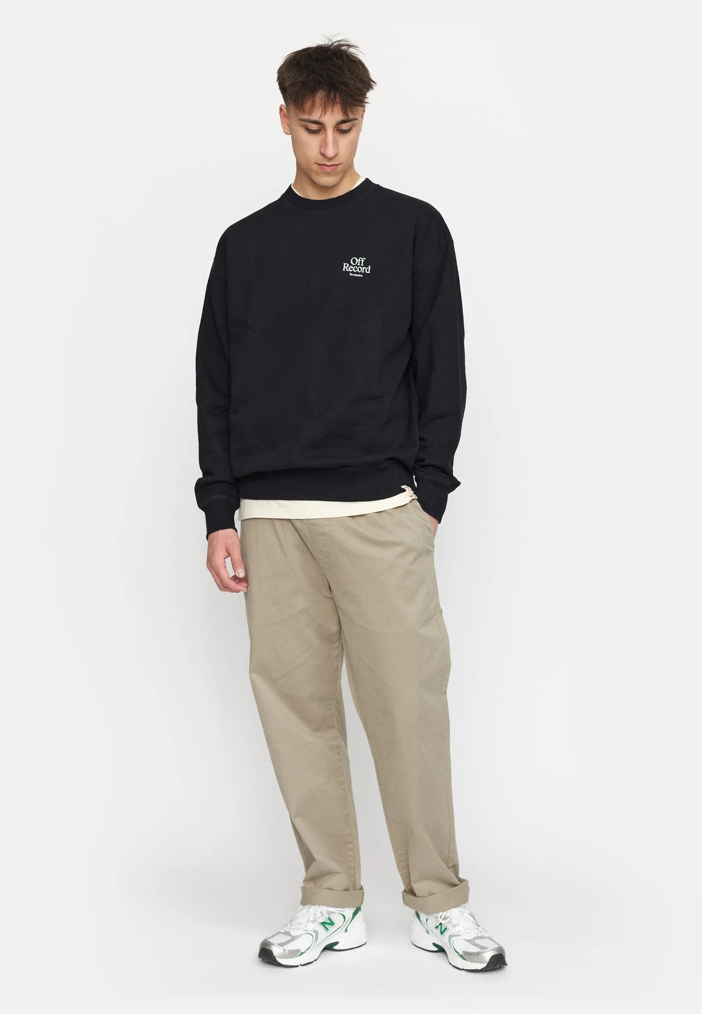 Sudadera Printed Rec - black