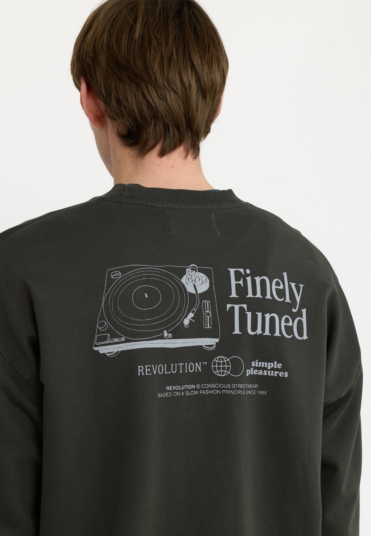 Sudadera Printed Tun - black