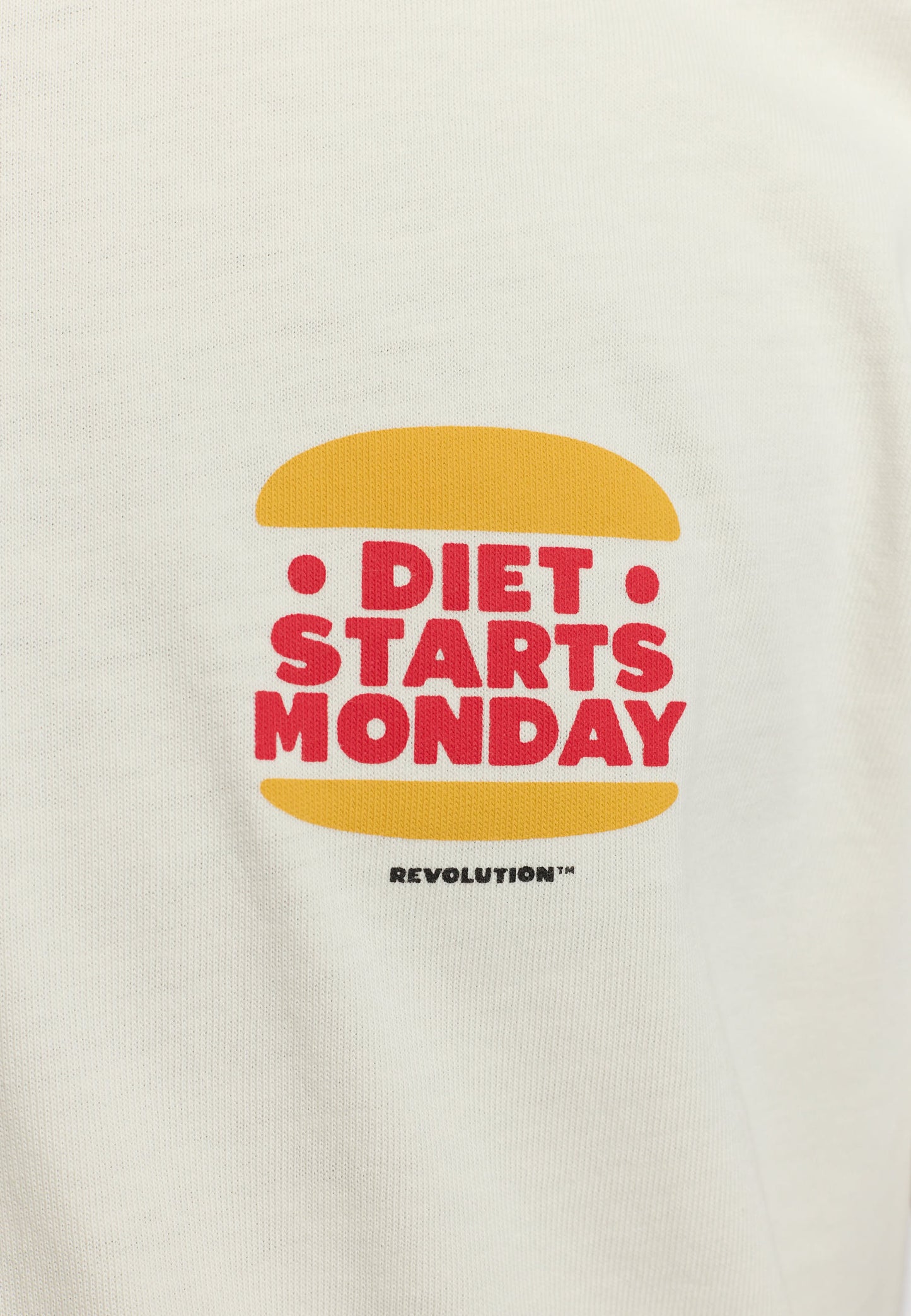 Camiseta Diet Starts Monday - off white