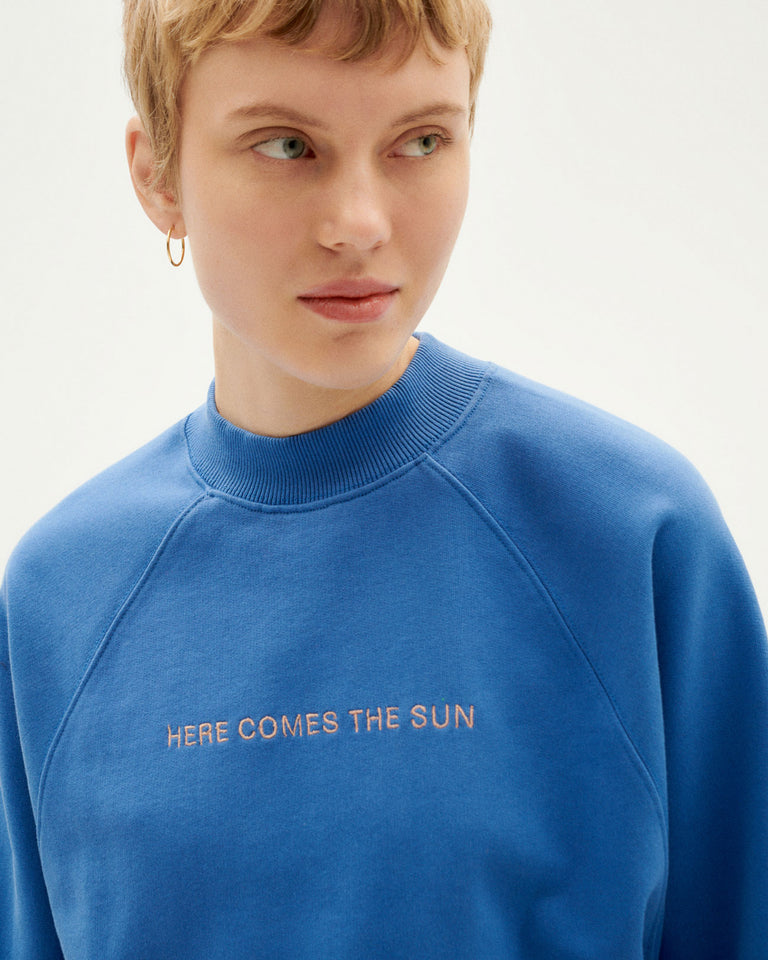 Sudadera Here Comes the Sun - heritage blue