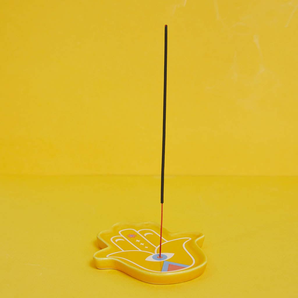 Porta incienso Lucky Hand amarillo