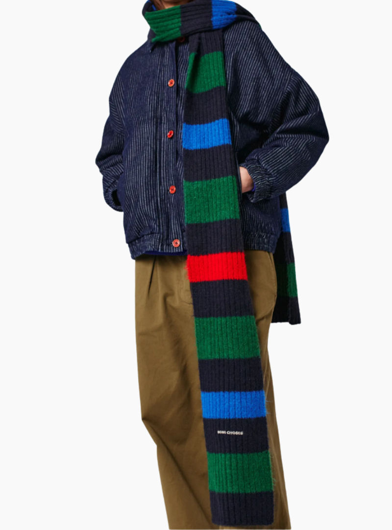Bufanda multicolor Bobo Choses de algodón orgánico hecha en España