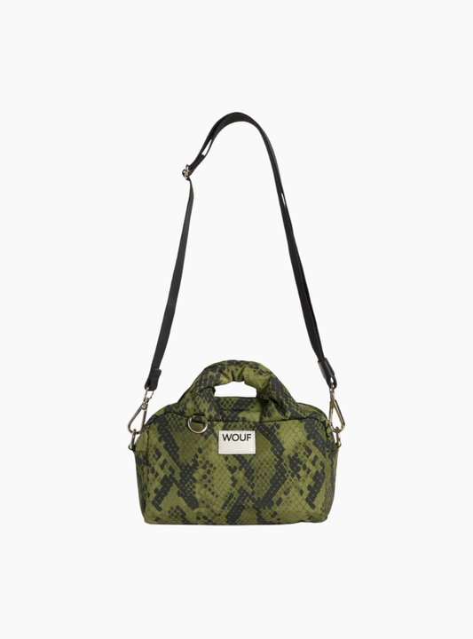 Bolso Cobra Bowling Bag Wouf reciclado con asas acolchadas y correa cruzada