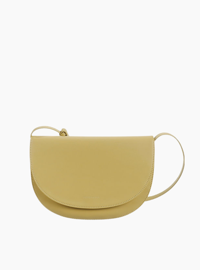 Bolso Soma Half Moon Pampas Monk & Anna bandolera cuero vegano reciclado