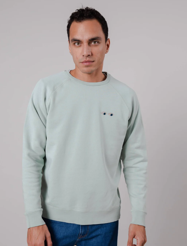 Sudadera Eyes - pale green