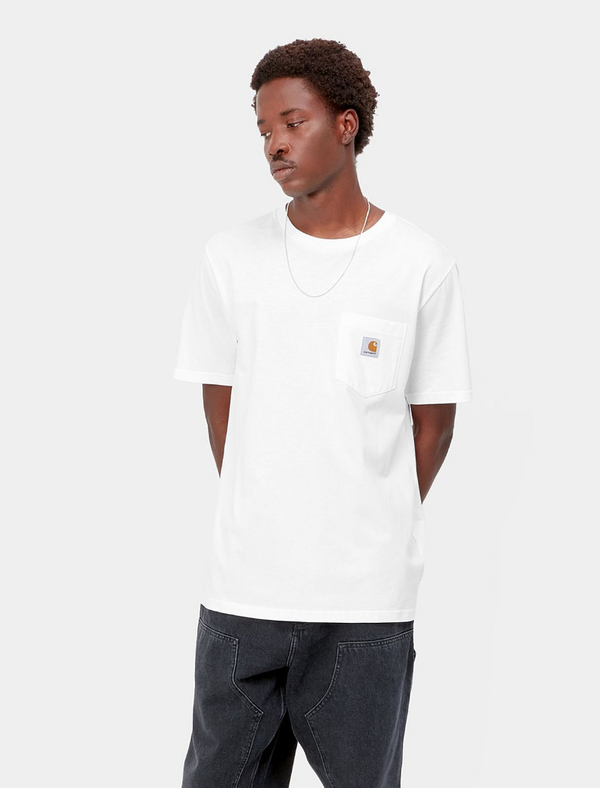 Camiseta S/S Pocket - white