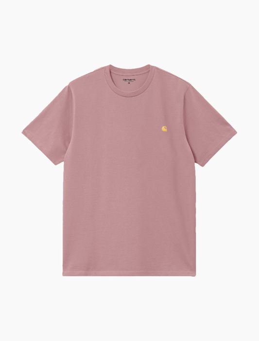 Camiseta S/S Chase - glassy pink / gold