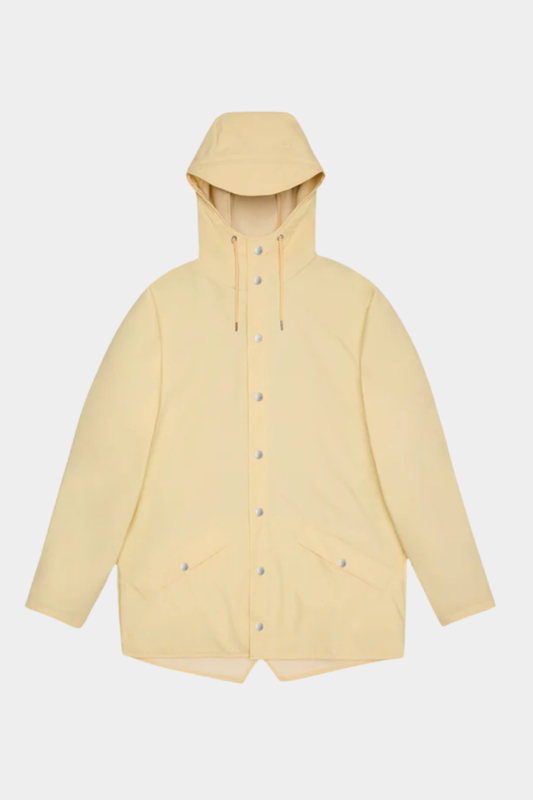 chubasquero unisex jacket de rains en color amarillo gleam
