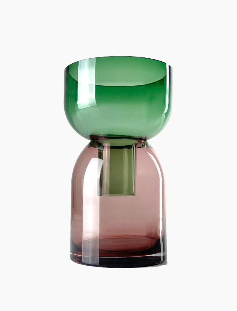 Jarrón Flip Vase Medium - green pink