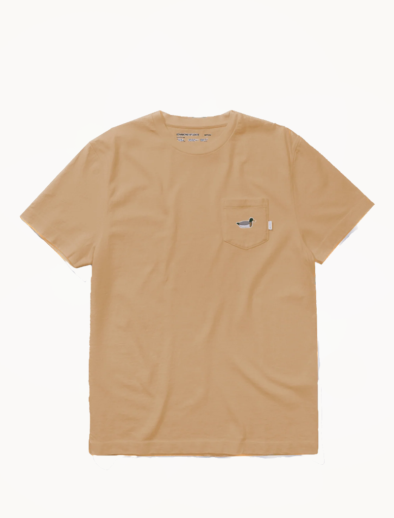 Camiseta Duck Patch- plain caramel