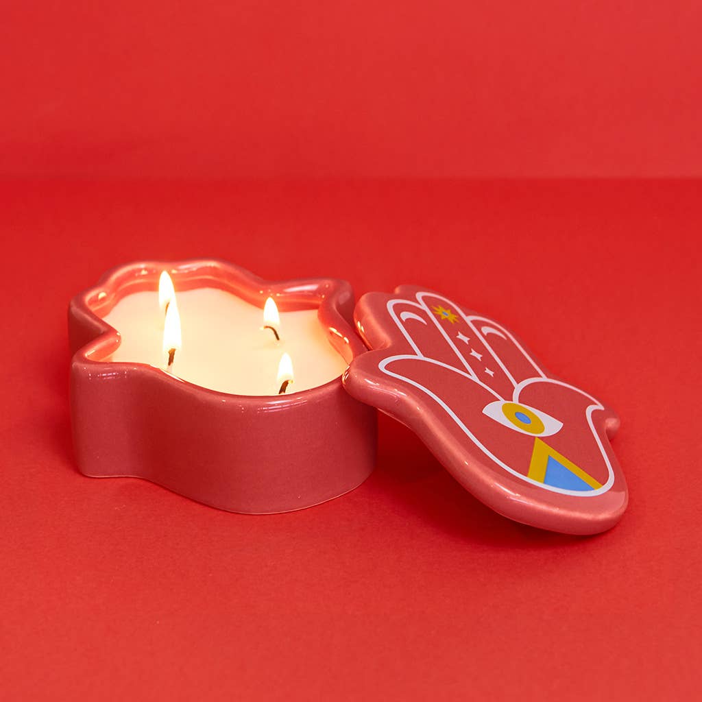 Vela Lucky Hand amarilla