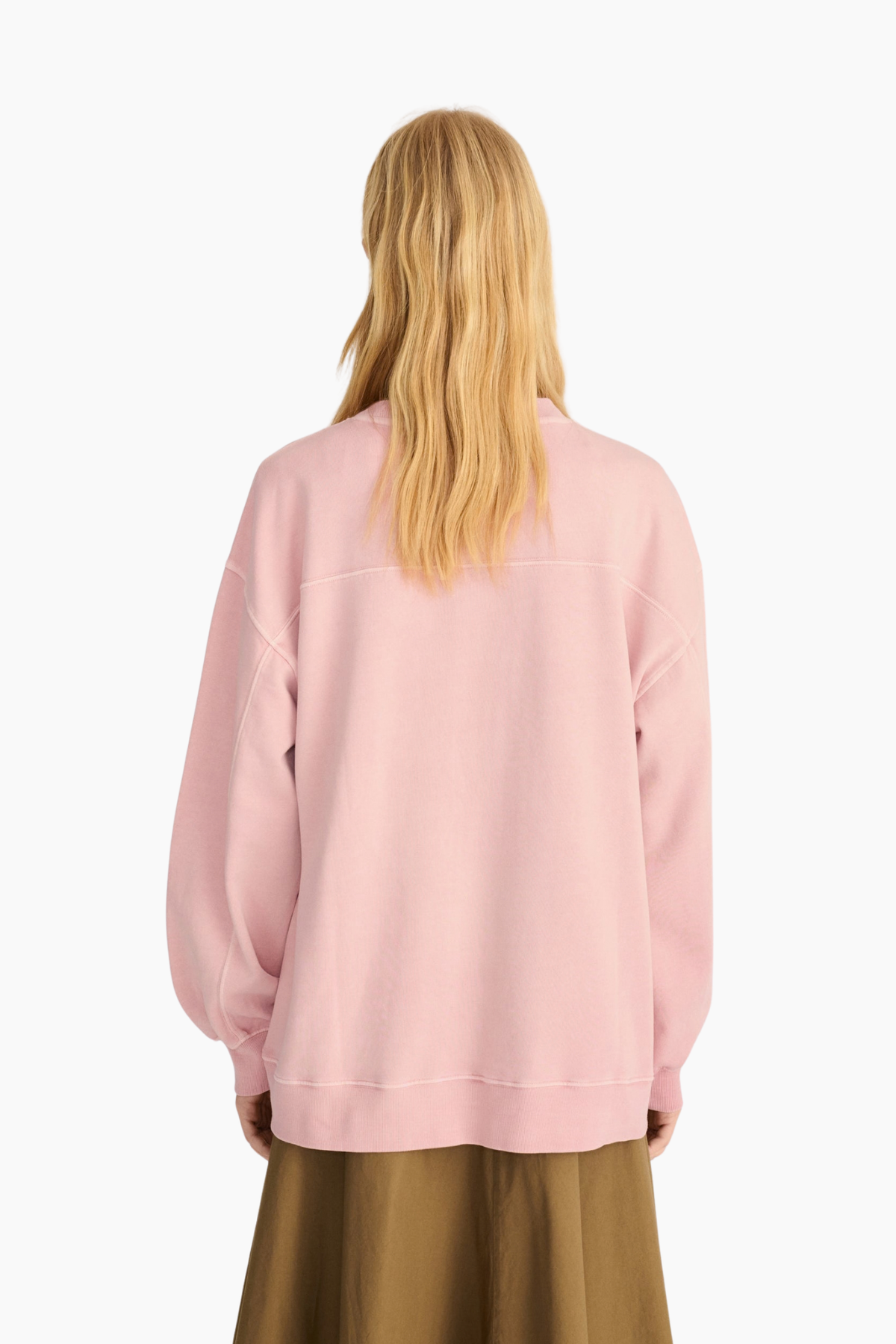 Sudadera Oversize Monster Moodboard - Rosa Claro
