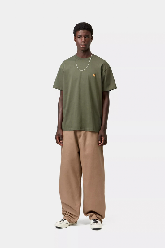 Camiseta Carhartt S/S Chase Leaf / Gold