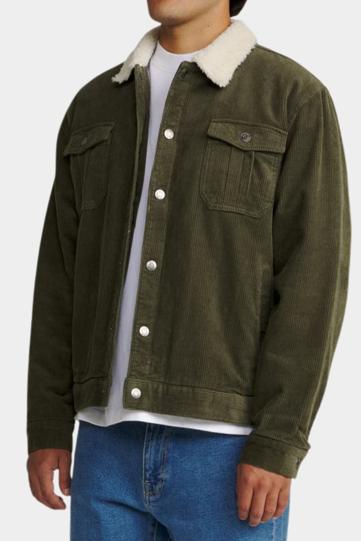 Chaqueta de Pana Harris - Dark Olive