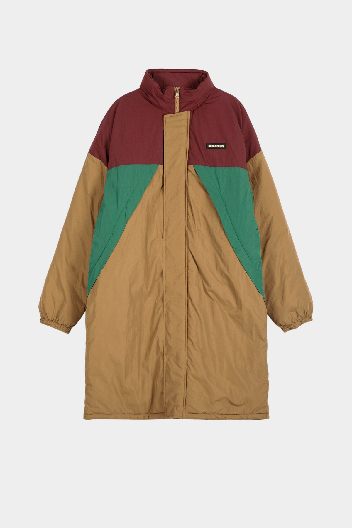 Parka Acolchada Oversize Color Block