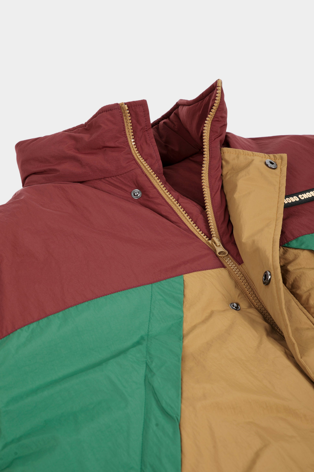 Parka Acolchada Oversize Color Block