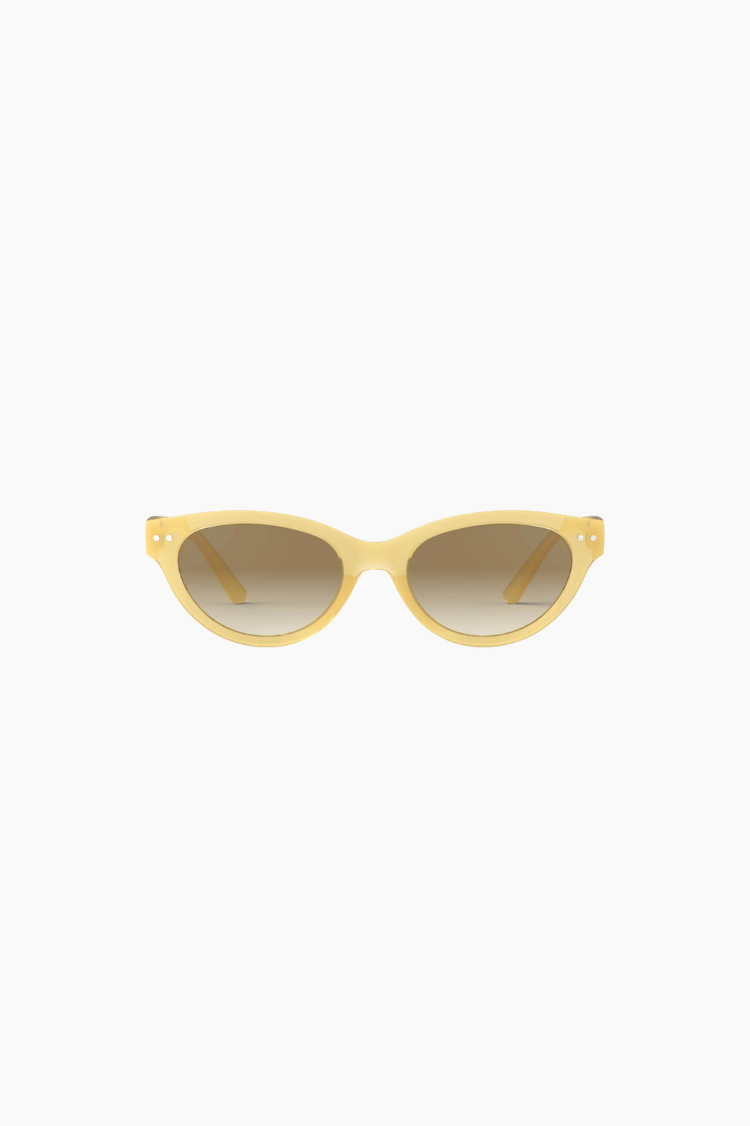 Gafas de sol IZIPIZI LUZ Pastry Dream beige semitranslúcidas estilo cat-eye