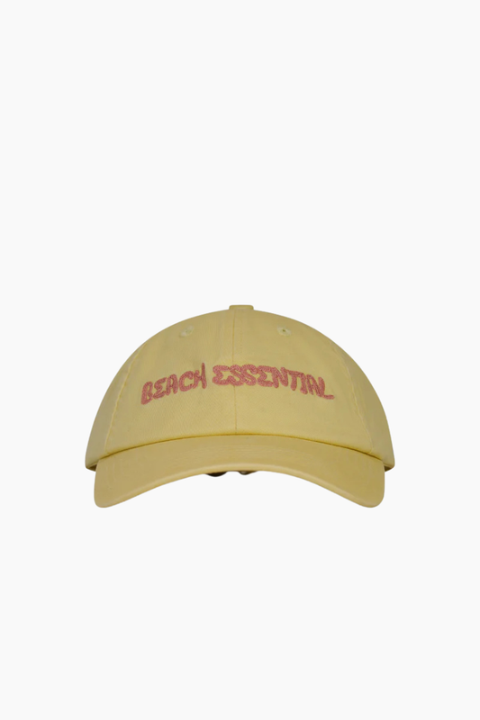 Gorra tipo béisbol amarilla Beach Essential de Pica Pica con bordado frontal