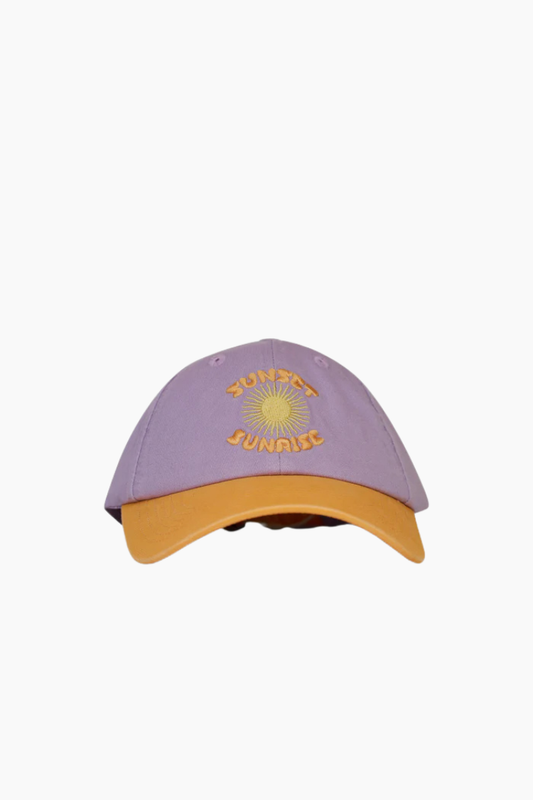 Gorra tipo béisbol multicolor Sunset Sunrise de Pica Pica con bordado frontal de sol