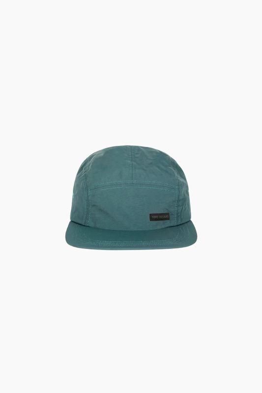 Gorra Topo Designs Nylon Camp Hat Juniper verde 5 paneles