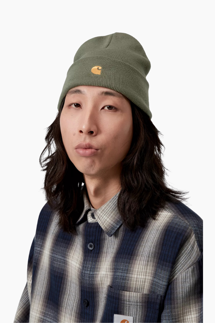 Gorro Chase Beanie Leaf Gold Carhartt WIP acrílico unisex