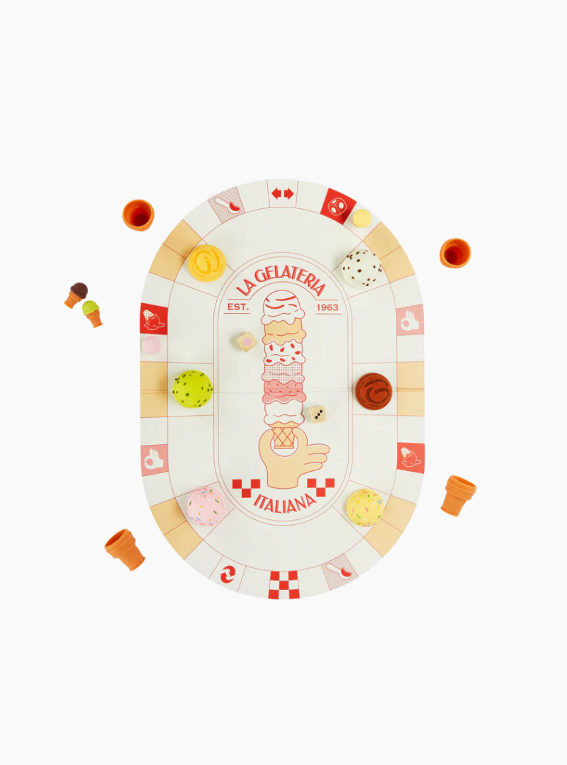 Juego de mesa La Gelateria Balvi tablero colorido hasta 4 jugadores